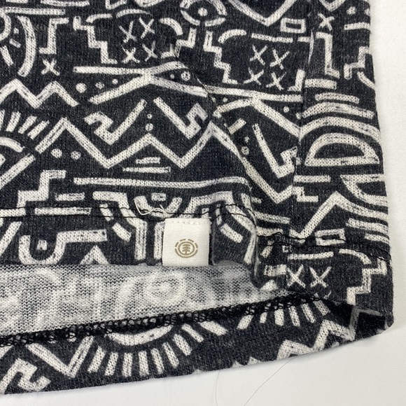 Element Black Muse Tribal Long Sleeve Blouse Shirt Size Medium - Picture 5 of 5